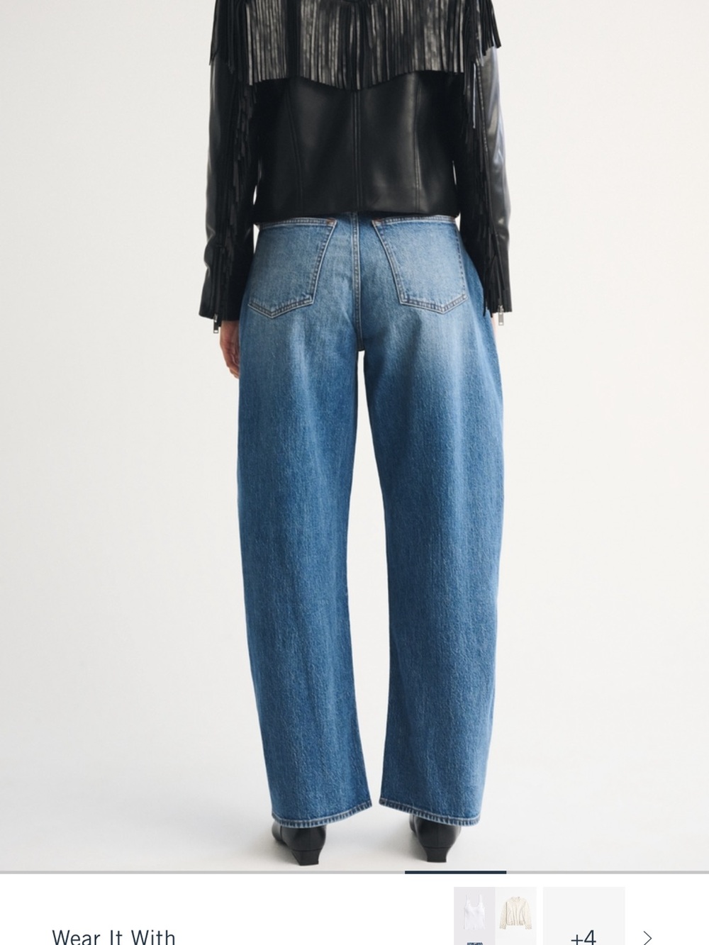 Abercrombie Curve Love High Rise Barrel Jeans